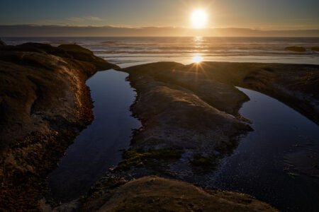 Sunset At Yachats
