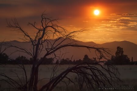 Smoky Sandy Sunset