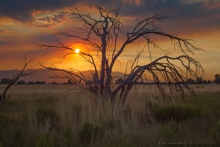 Smoky Sandy Sunset