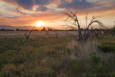 Smoky Sandy Sunset