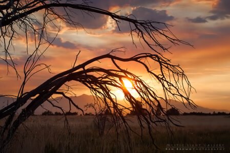 Smoky Sandy Sunset