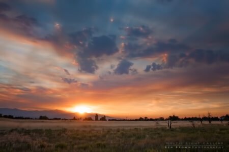 Smoky Sandy Sunset